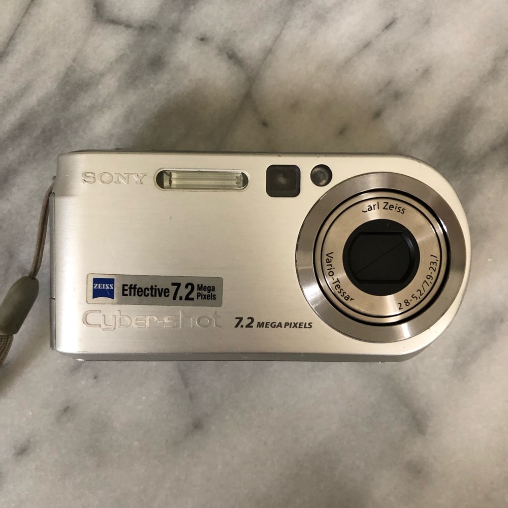 Sony Silver Cyber-shot Digital Camera with Carl Zeiss Lens